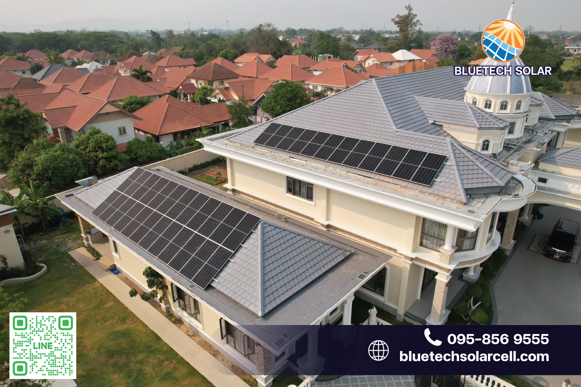 Solar Rooftop อุตรดิตถ์ พลังงานสะอาดที่ประหยัดได้จริง จาก BlueTech Solar ติดต่อ 065 925 2651