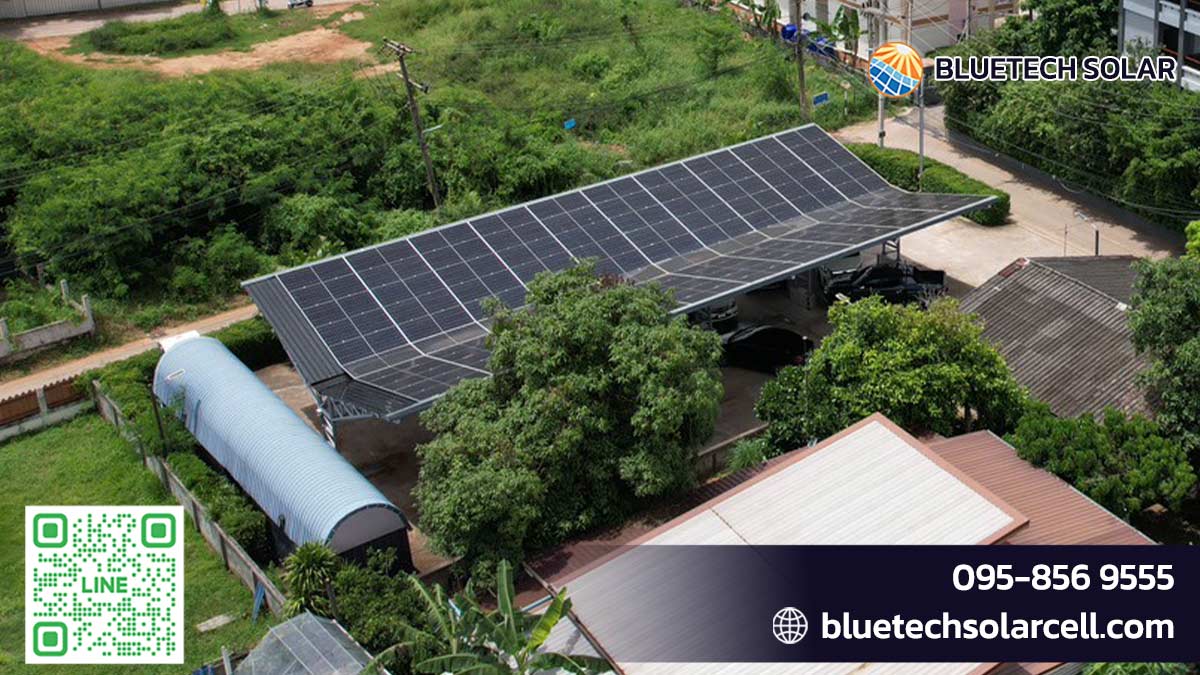 หลังคาโซล่าเซลล์สำหรับโรงแรม รีสอร์ท ในหนองคาย